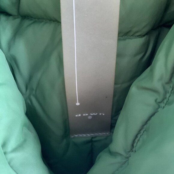 Add Down Green Down Puffer Jacket Coat - Picture 6 of 9